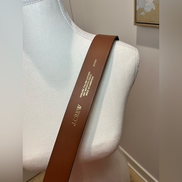 NEW J. Crew Women’s oval buckle belt in Italian leather Rich Toffee XL BW380 $98 - Picture 9 of 10